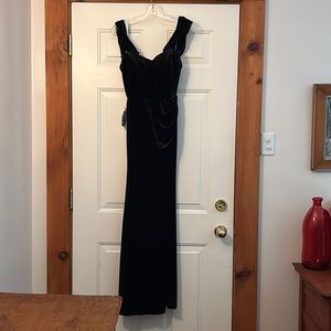 Black velvet gown/dress